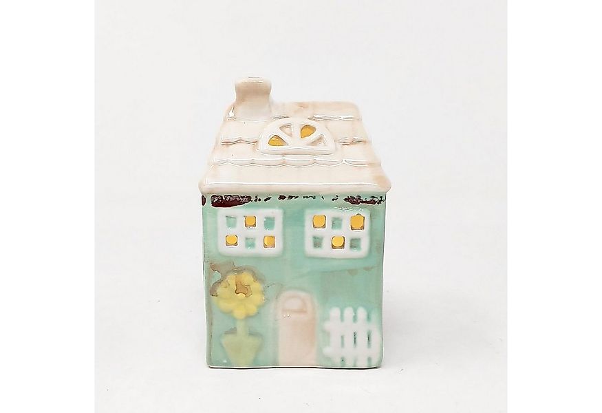 formano Dekofigur Frühlingszeit, Mit Timerfunktion, Türkis, Motiv: Häuser günstig online kaufen