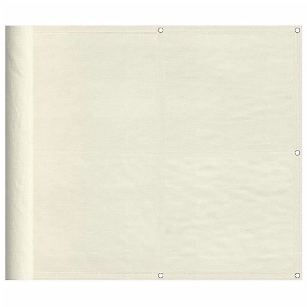 vidaXL Balkon-Sichtschutz Creme 90x800 cm 100 % Polyester-Oxford 4000201 günstig online kaufen