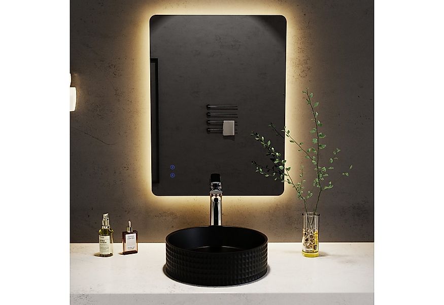 welltime LED-Lichtspiegel Toledo eckig, Spiegel mit LED Beleuchtung, Badspi günstig online kaufen