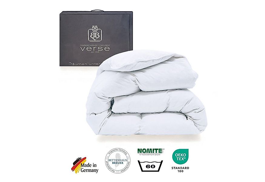 Bielefelder Bettfedern-Manufaktur Verse GmbH Daunenbettdecke Extra warme Am günstig online kaufen