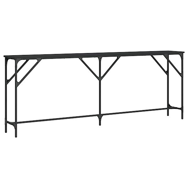 vidaXL Konsolentisch Schwarz 200x29x75 cm Holzwerkstoff günstig online kaufen