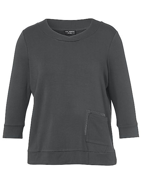 VIA APPIA DUE Sweatshirt (1-tlg) mit Glitzersteinen günstig online kaufen