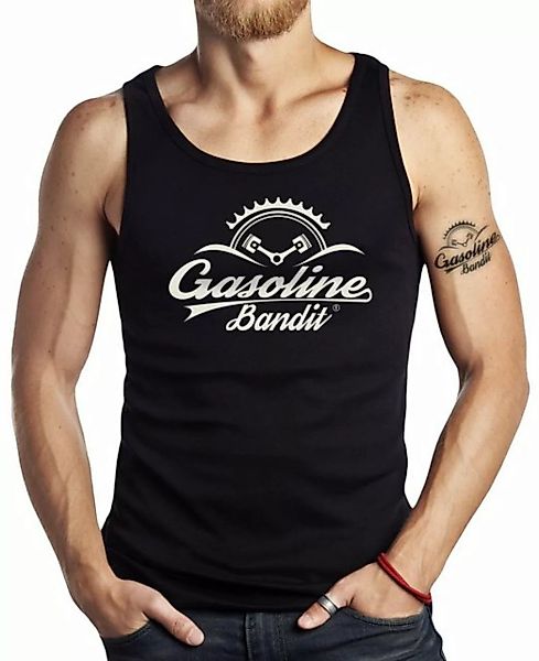 GASOLINE BANDIT® Tanktop für Hot Rod Biker Racer Motorradfahrer: Bandit Log günstig online kaufen