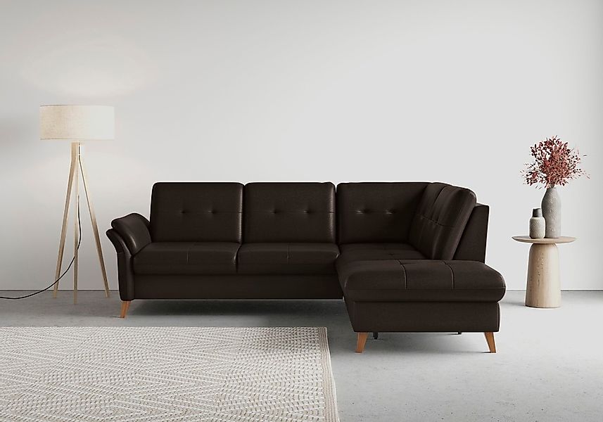 sit&more Ecksofa "Göteborg", inkl. Sitztiefenverstellung, wahlweise mit Bet günstig online kaufen