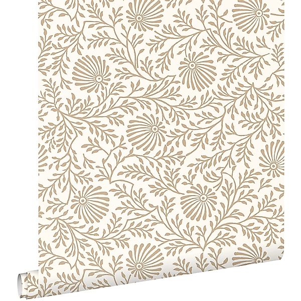 ESTAhome Tapete Blumenmuster Beige 50 X 900 Cm 131511 günstig online kaufen