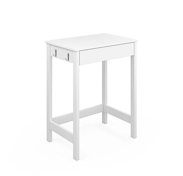Vicco Schreibtisch Surrey, Weiß, 60 x 40 cm mit Schublade (1-St) günstig online kaufen