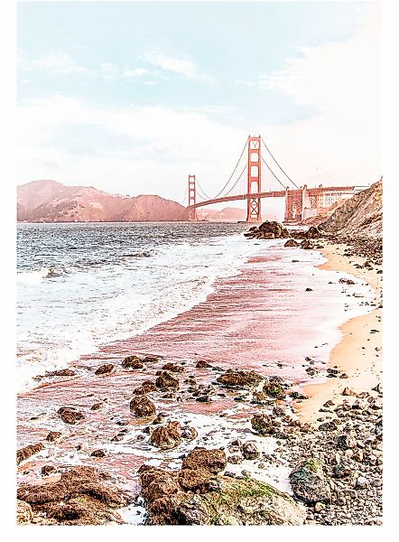 Komar Bild "VOYAGE Golden Gate" Natur 1 Stk. tlg. Wandbild zur Dekoration - günstig online kaufen
