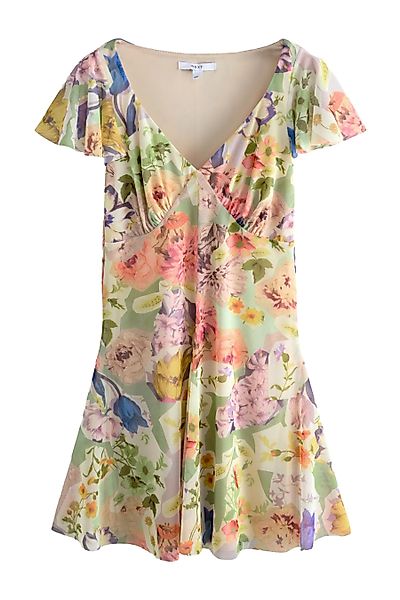 Next Minikleid Minikleid mit Flatterärmeln mit günstig online kaufen