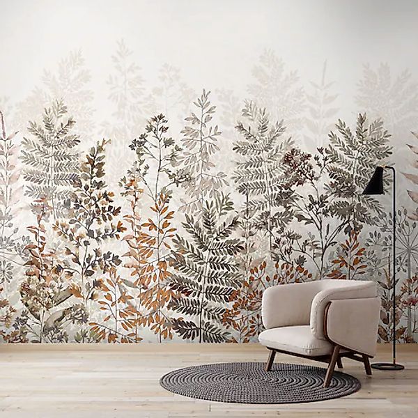 Art for the home Fototapete »Blatt-Silhouette«, Motiv, Design Tapeten günstig online kaufen