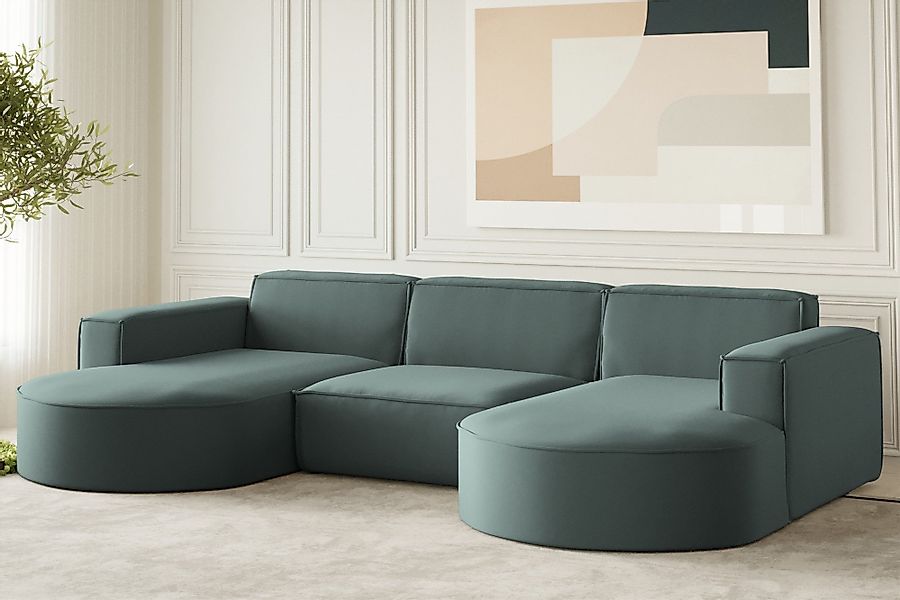 Fun Möbel Wohnlandschaft Wohnlandschaft U-Form Sofa günstig online kaufen