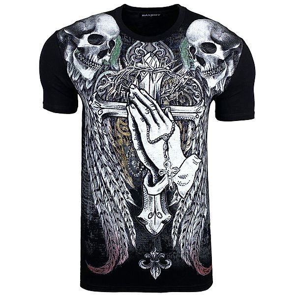 Baxboy T-Shirt Baxboy Totenkopf T-Shirt günstig online kaufen