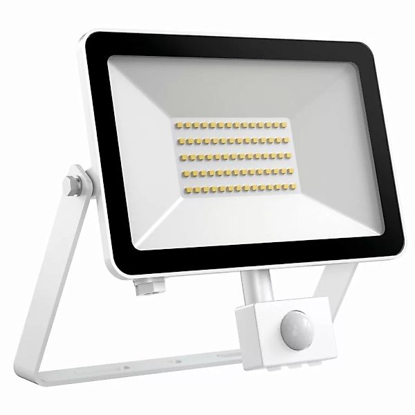 DOTLUX LED-Strahler FLOORslim-sensor 50W 3000K weiss mit Bewegungsmelder PI günstig online kaufen