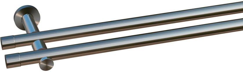 my home Gardinenstange "Tanbul" 2 läufig-läufig Fixmaß günstig online kaufen