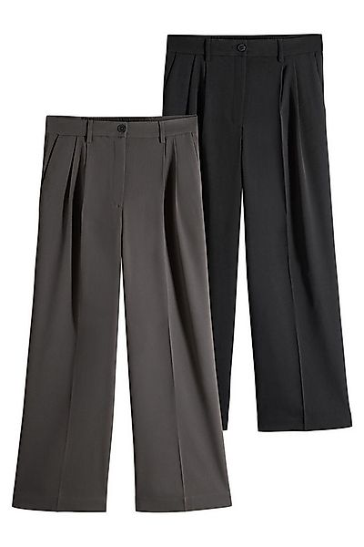 The Set Stoffhose The Set Hose mit Falten und weitem Bein, 2er-Pack (2-tlg) günstig online kaufen