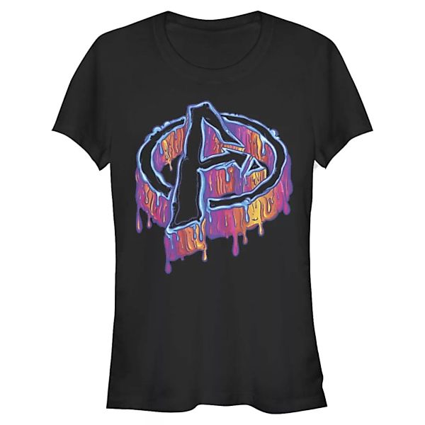 Marvel - Logo Melting Avengers Icon - Frauen T-Shirt günstig online kaufen