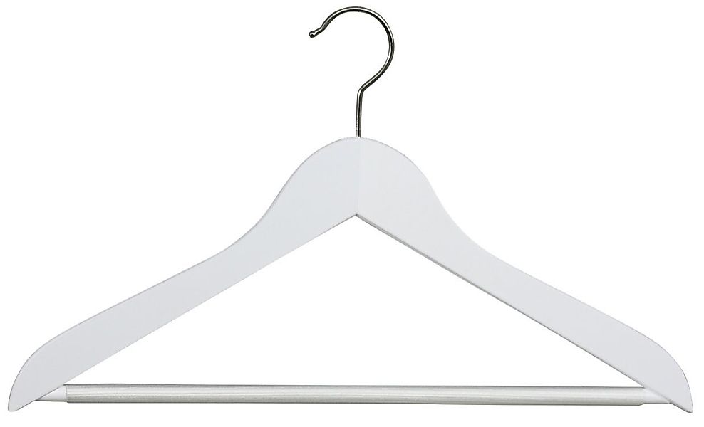 MAWA Kleiderbügel Kombi-Kleiderbügel mit Holzsteg, (10-tlg) günstig online kaufen