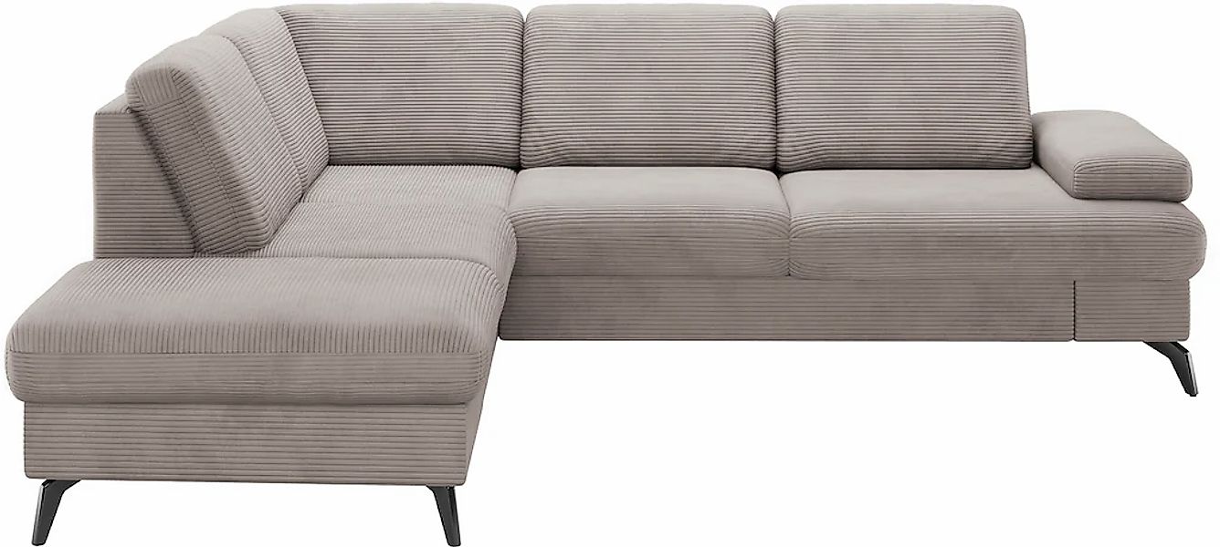 sit&more Ecksofa "Morris Jubi L-Form", inkl. Armteilfunktion und 1 Zierkiss günstig online kaufen