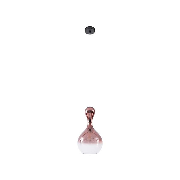 Lucande Pendelleuchte Lyrisa 10020417 Modern in Kupfer aus Glas 1-flammig E günstig online kaufen