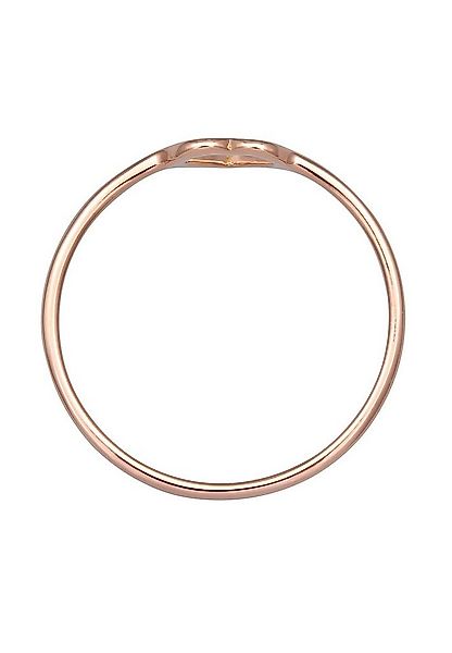 Elli Premium Fingerring Herz 750 Rosegold günstig online kaufen