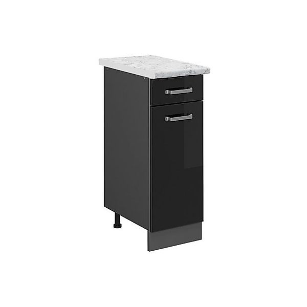 Vicco Schubladenschrank R-Line Schubladenschrank für die Küche Schwarz Hoch günstig online kaufen