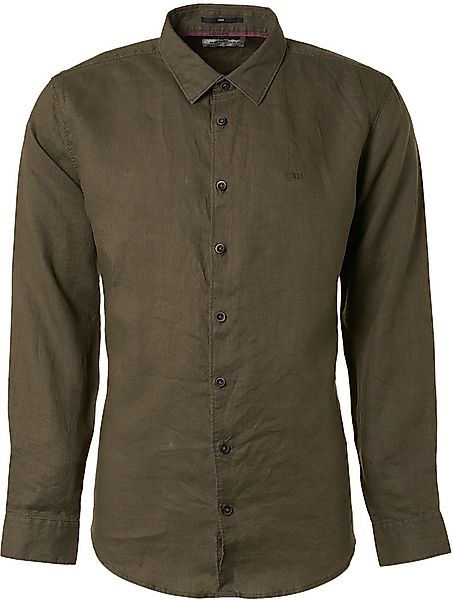 No Excess Hemd Leinen Army Grün - Größe XXL günstig online kaufen