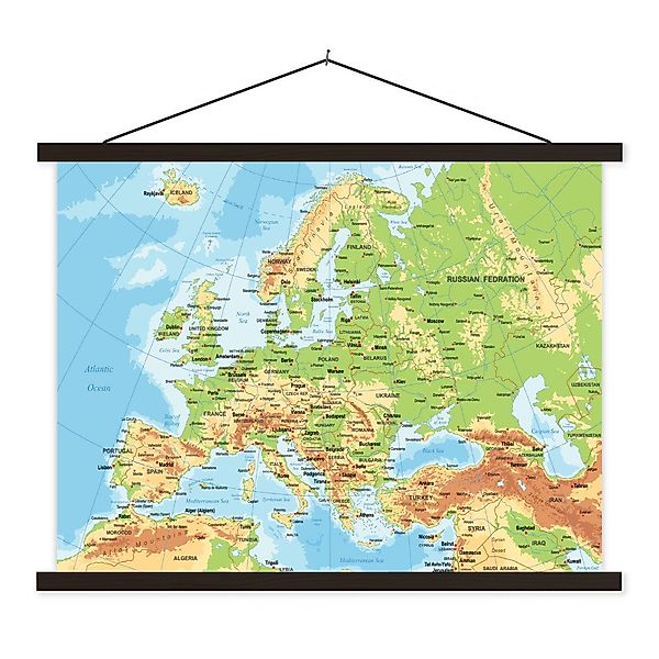 MuchoWow Poster Karte - Europa - günstig online kaufen