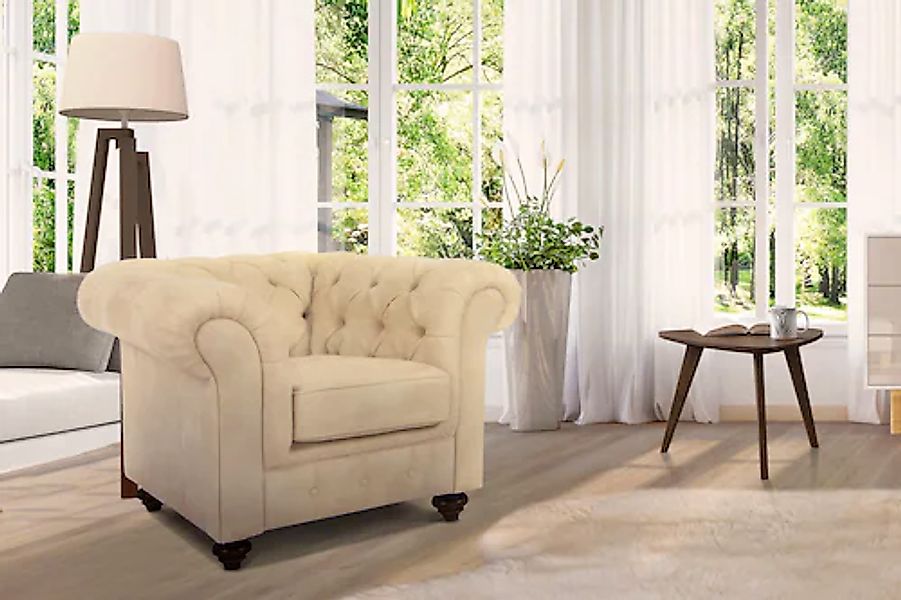 Home affaire Sessel Duc Chesterfield, hochwertige günstig online kaufen