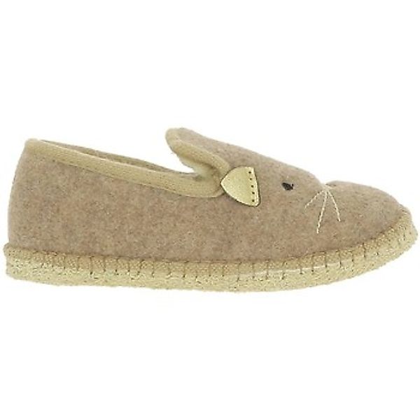 La Maison De L'espadrille  Hausschuhe BRODEE Maison de l'Espadrille BEIGE F günstig online kaufen