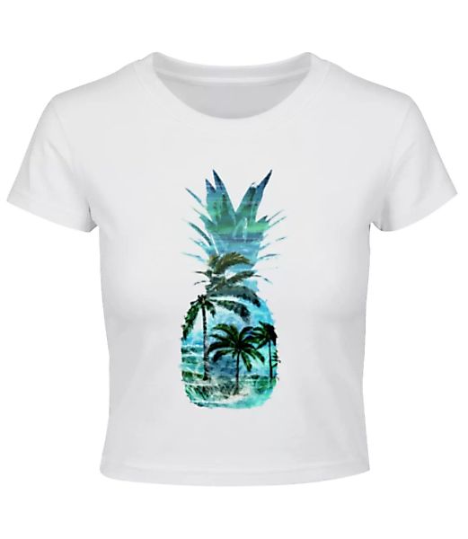 Ananas Palmen · Crop T-Shirt günstig online kaufen