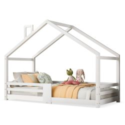 Flieks Kinderbett (1-tlg), Kiefernholz Hausbett mit günstig online kaufen