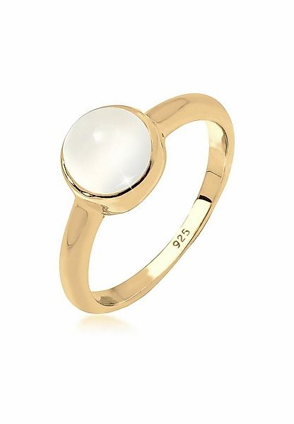 Elli Fingerring Solitär Edelstein Mondstein Pastell 925 Silber günstig online kaufen