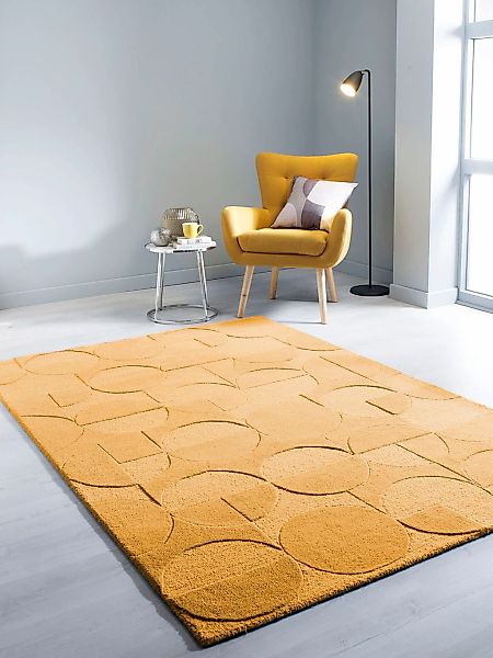 FLAIR RUGS Teppich "GIGI" rechteckig 8 mm Höhe aus 100% Wolle, geometrische günstig online kaufen