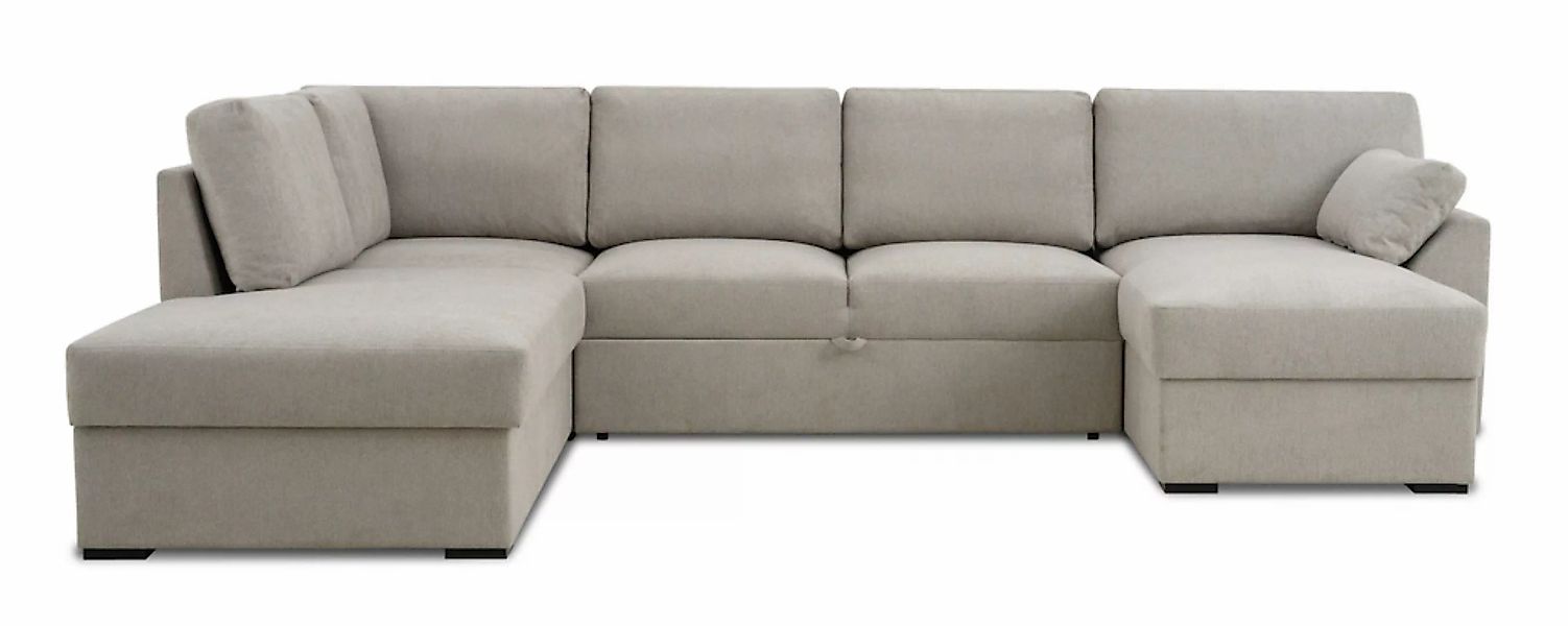 Home affaire Wohnlandschaft "Citry", Breite 309 cm, Chenille, Bettfunktion, günstig online kaufen
