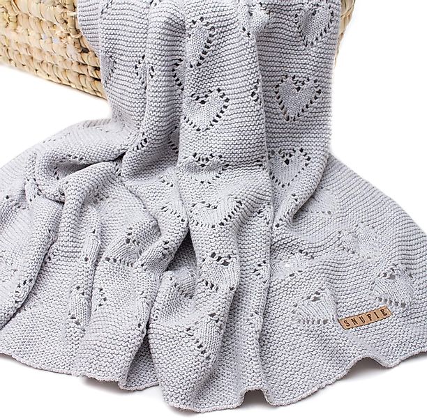 Babydecke Babydecke gestrickt Wiladu 100% Baumwolle günstig online kaufen
