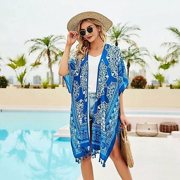 AUKUU Strandkleid Boho Strandüberwurf Sonnenschutz Überwurf 92*100cm günstig online kaufen