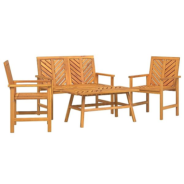 vidaXL 4-Teilige Garten Lounge Set Massivholz Akazie 3154127 günstig online kaufen