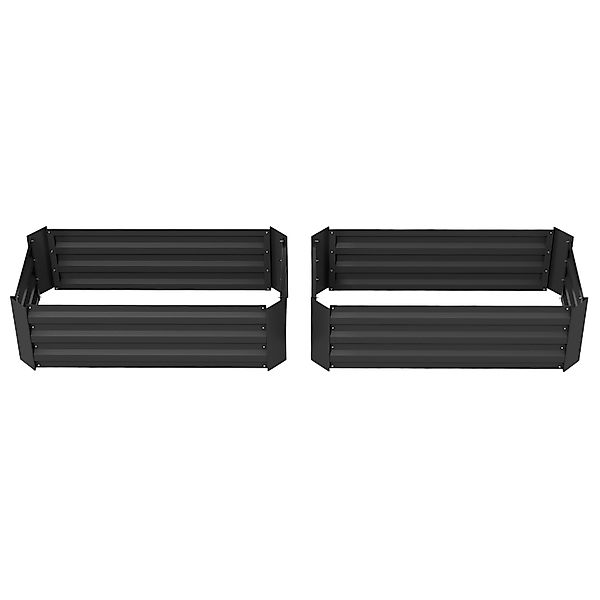 Outsunny Lot de 2 Hochbeete für den Garten Maße 100L x 50B x 30H cm - gewel günstig online kaufen