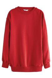 Next Longsweatshirt Angerautes Relaxed Fit Oversized-Sweatshirt günstig online kaufen