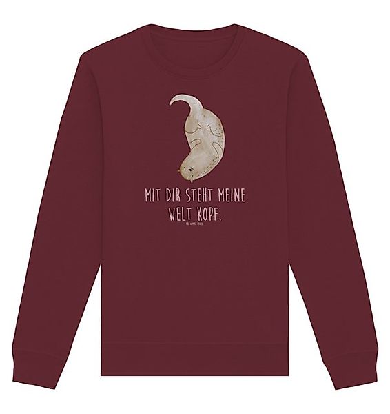 Mr. & Mrs. Panda Longpullover Otter Kopfüber Größe M - Burgundy - Geschenk, günstig online kaufen