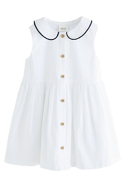 Next Sommerkleid Ärmelloses Kleid mit Kragen günstig online kaufen