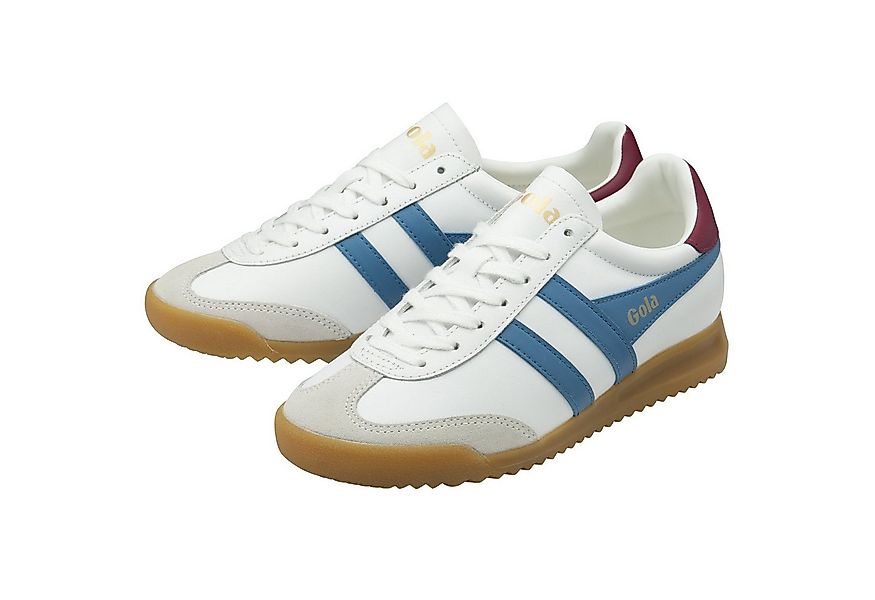 Gola Torpedo Leder 2025 weiss/hellblau/kirschrot Damen Sneaker günstig online kaufen