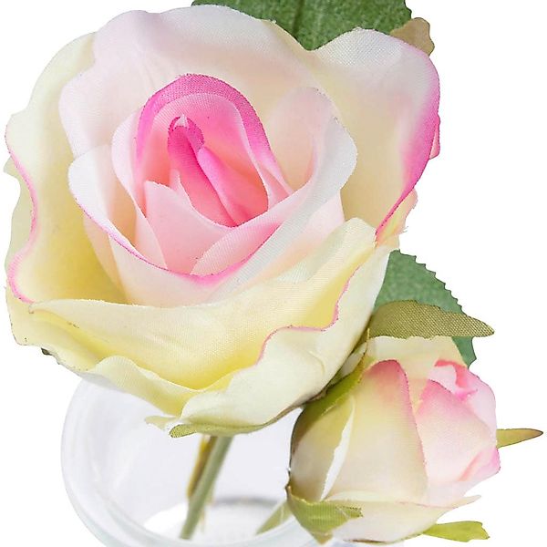 Botanic-Haus Kunstblume "Rose im Glas" günstig online kaufen