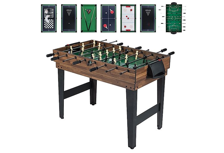 COSTWAY Spieltisch, 10-in-1 Kickertisch, Airhockeytisch, ab 8 Jahren günstig online kaufen