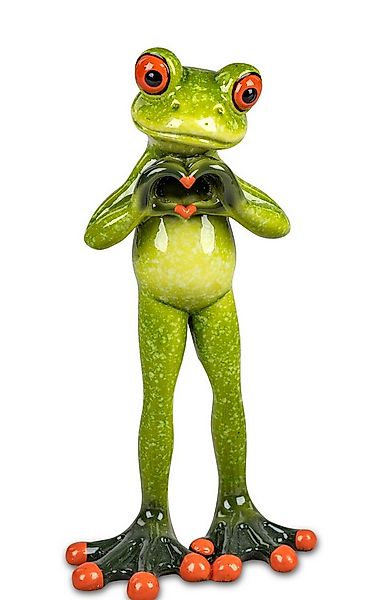 formano Dekofigur Frosch Mann oder Frau Hände gefaltet zum Herz aus Froschh günstig online kaufen