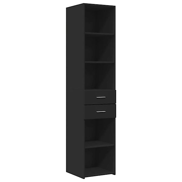 vidaXL Highboard Schwarz 40x42,5x185 cm Holzwerkstoff 3281442 günstig online kaufen