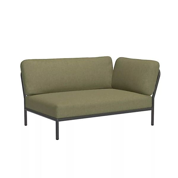 LEVEL Outdoor Sofa Lounge-Modul 2 Blattgrün Dunkelgrau Rechts günstig online kaufen
