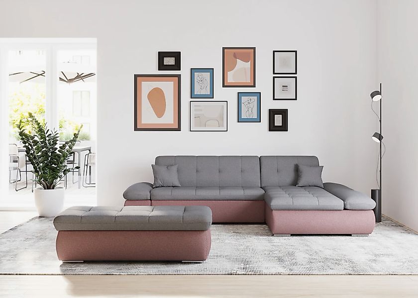 DOMO collection Ecksofa "Moric B/T/H 300/172/80 cm, auch in Cord, L-Form", günstig online kaufen