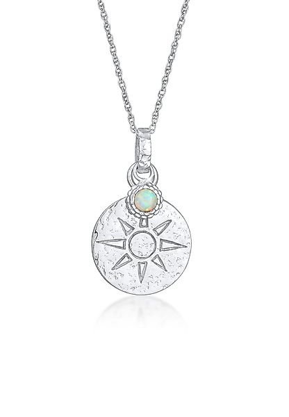 Elli Kette mit Anhänger Plättchen Sonne günstig online kaufen