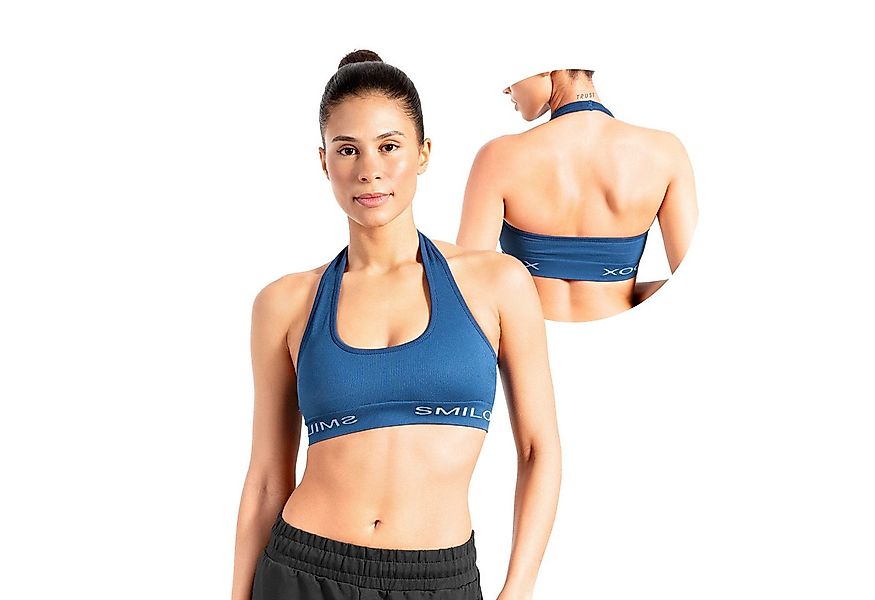 Smilodox Sport-BH Azura, Seamless Sport Top Rückenfrei Starker Halt Fitness günstig online kaufen
