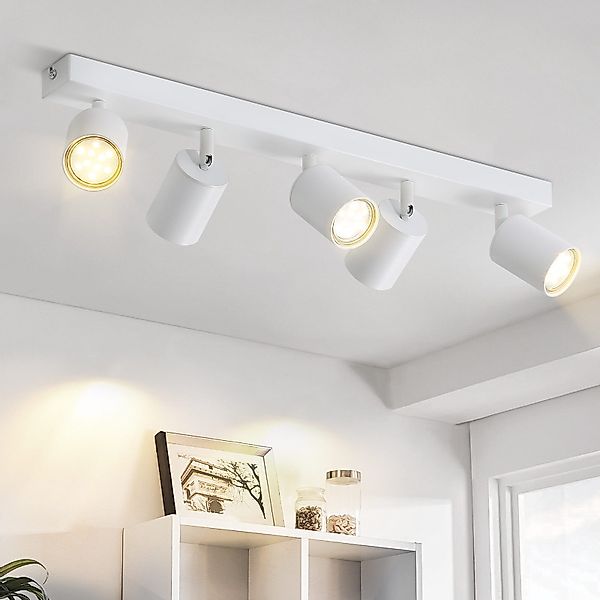 Nettlife Deckenstrahler Weiß Wohnzimmer 1/2/3/4/5/6 Flammig günstig online kaufen